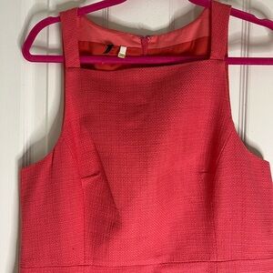 4.Collective Pink Sheath Mini Dress with Square Neck